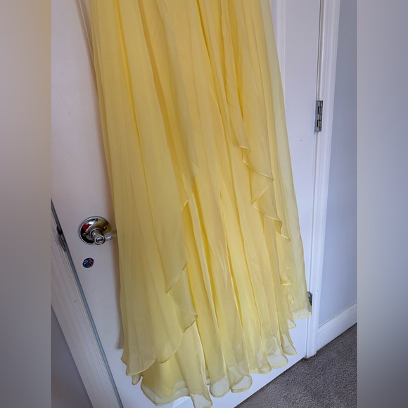 Sherri Hill Yellow Party/Prom Dress- Size 4 - Picture 6 of 8
